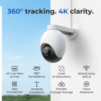 Xiaomi Imilab EC6 Pro Smart WiFi 4k 360° forgatható Okos kültéri Kamera - Fehér