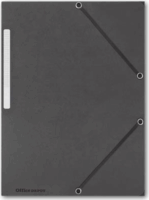 Office Depot Prespán A4 Gumis mappa - Fekete (10 db / csomag)