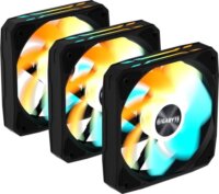 Gigabyte EZ Chain Fan 120 120mm PWM ARGB Rendszerhűtő ventilátor 3db - Fekete