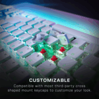 Turtle Beach Vulcan II Max Vezetékes Gamer Billentyűzet DE - Fehér