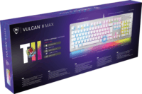 Turtle Beach Vulcan II Max Vezetékes Gamer Billentyűzet DE - Fehér