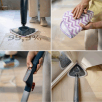 Vileda Steam Plus Pro Compact Gőztisztító készülék 1550 Watt - Szürke/Fehér