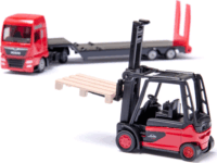Siku Super Man teherautó Linde targoncával - Piros