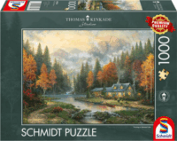Schmidt Spiele Thomas Kinkade Studios - Őszi este a tóparton 1000 darabos puzzle