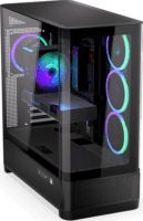 ENDORFY Aquarius 8000 Corona Midi Torony Számítógépház + 4db 120mm ventilátor - Fekete