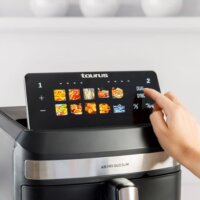 Taurus Air Duo Slim AirFryer Okos Forrólevegős sütő 2 x 6.5L 2800 Watt - Fekete