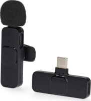 Nedis MICW110BK Wireless USB-C Csiptetős Mikrofon - Fekete