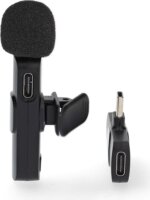 Nedis MICW110BK Wireless USB-C Csiptetős Mikrofon - Fekete