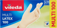 Vileda Multi Latex Gumikesztyű S/M (100db/csomag) - Bézs