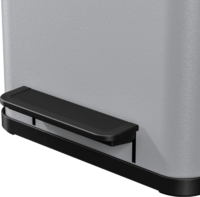 Hailo Öko duo Plus M 2x9 literes pedálos műanyag szemetes - Szürke