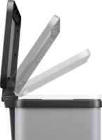 Hailo Öko duo Plus M 2x9 literes pedálos műanyag szemetes - Szürke