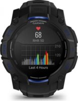 Garmin Instinct 3 AMOLED Okosóra 50mm Fekete/Kék Szilikon szíjjal - Fekete
