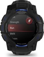 Garmin Instinct 3 AMOLED Okosóra 50mm Fekete/Kék Szilikon szíjjal - Fekete