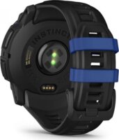 Garmin Instinct 3 AMOLED Okosóra 50mm Fekete/Kék Szilikon szíjjal - Fekete