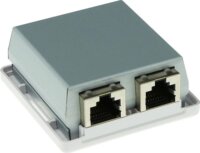 ACT FA7004 CAT6A Árnyékolt 2 portos RJ45 Hálozati Fali Aljzat - Fehér