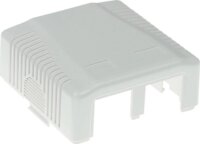 ACT FA7004 CAT6A Árnyékolt 2 portos RJ45 Hálozati Fali Aljzat - Fehér