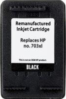 Superbulk (HP B-H703BK) Utángyártott Tintapatron 18ml - Fekete