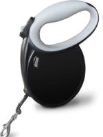 Hilton Smart XL Csévélő szalagos kutya póráz 700cm - Fekete / Szürke