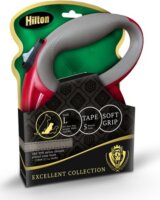 Hilton Smart L Csévélő szalagos kutya póráz 500cm - Bordó / Szürke