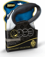 Hilton Smart M Csévélő szalagos kutya póráz 400cm - Fekete / Fehér