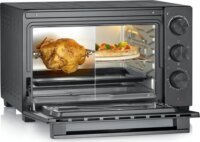 Severin TO 2079 Elektromos mini sütő 20L 1600 Watt - Fekete