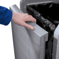 Hailo ProfiLine WSB design plus XXXL 120 literes műanyag Szelektív gyűjtő - Szürke/Sárga