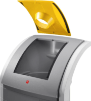 Hailo ProfiLine WSB design plus XXXL 120 literes műanyag Szelektív gyűjtő - Szürke/Sárga