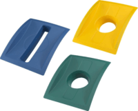 Hailo ProfiLine WSB design plus XXXL 120 literes műanyag Szelektív gyűjtő - Szürke/Sárga