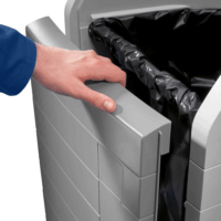 Hailo ProfiLine WSB design XXXL 120 literes műanyag Szelektív gyűjtő - Szürke