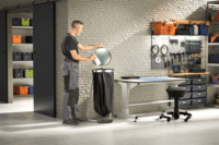 Hailo ProfiLine MSS design XXXL 120 literes acél szemetes - Inox