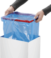 Hailo Big-Box Swing XL 52 literes önzáró fém+műanyag szemetes - Fekete/Fehér