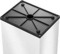 Hailo Big-Box Swing XL 52 literes önzáró fém+műanyag szemetes - Fekete/Fehér