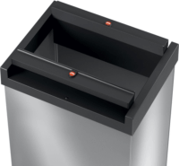 Hailo Big-Box Swing XL 52 literes önzáró fém+műanyag szemetes - Fekete/Szürke