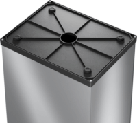 Hailo Big-Box Swing XL 52 literes önzáró fém+műanyag szemetes - Fekete/Szürke