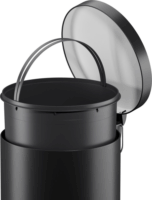 Hailo Selekta L 30 literes pedálos acél szemetes - Fekete