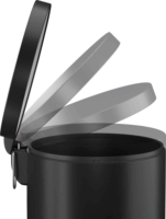 Hailo Selekta L 30 literes pedálos acél szemetes - Fekete