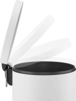 Hailo Selekta L 30 literes pedálos acél szemetes - Fehér