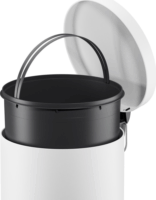 Hailo Selekta L 30 literes pedálos acél szemetes - Fehér