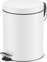 Hailo Selekta S 5 literes pedálos acél szemetes - Fehér