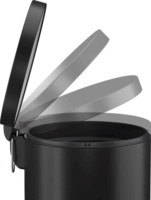 Hailo Selekta M 20 literes pedálos acél szemetes - Fekete