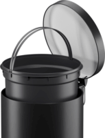 Hailo Selekta M 20 literes pedálos acél szemetes - Fekete