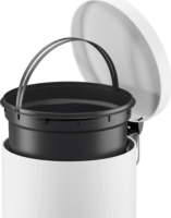 Hailo Selekta M 20 literes pedálos acél szemetes - Fehér