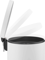 Hailo Selekta M 20 literes pedálos acél szemetes - Fehér