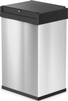 Hailo Big-Box Swing L 35 literes önzáró fém szemetes - Ezüst/Fekete