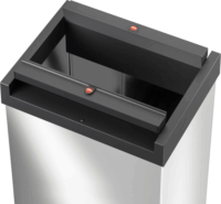 Hailo Big-Box Swing L 35 literes önzáró fém szemetes - Ezüst/Fekete