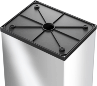 Hailo Big-Box Swing L 35 literes önzáró fém szemetes - Ezüst/Fekete