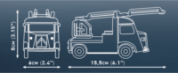 Cobi 24628 Citroën Type H Pompiers 210 Darabos Építőjáték