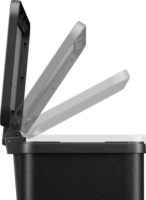 Hailo Öko trio Plus L 3x9 Literes műanyag + acél szelektív hulladékgyűjtő - Fekete