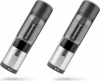 Huslog HUS1037 Elektromos Só- és borsőrlő szett - Ezüst / Fekete