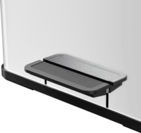 Hailo Öko trio Plus L 3x9 Literes acél szelektív hulladékgyűjtő - Ezüst